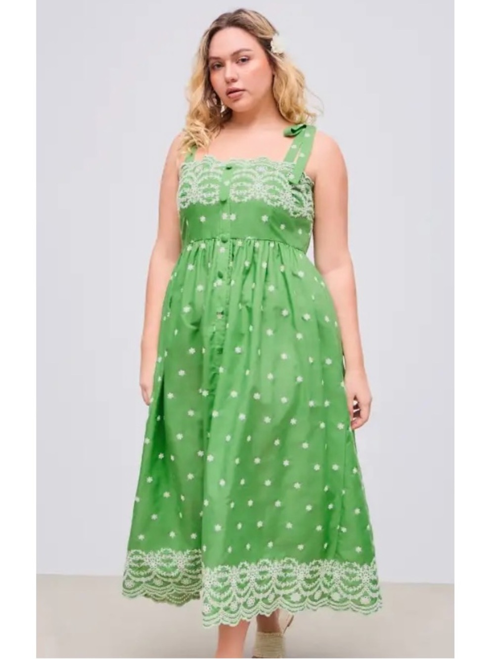 Cider Embroidered Dress 2X